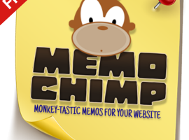 Memo Chimp sticky Note On Your Site
