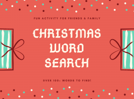 Word Search To Print | Free Holiday Word Searches | Christmas Word Search Advanced