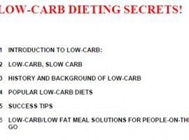 LOW Carb Diet SECRETS