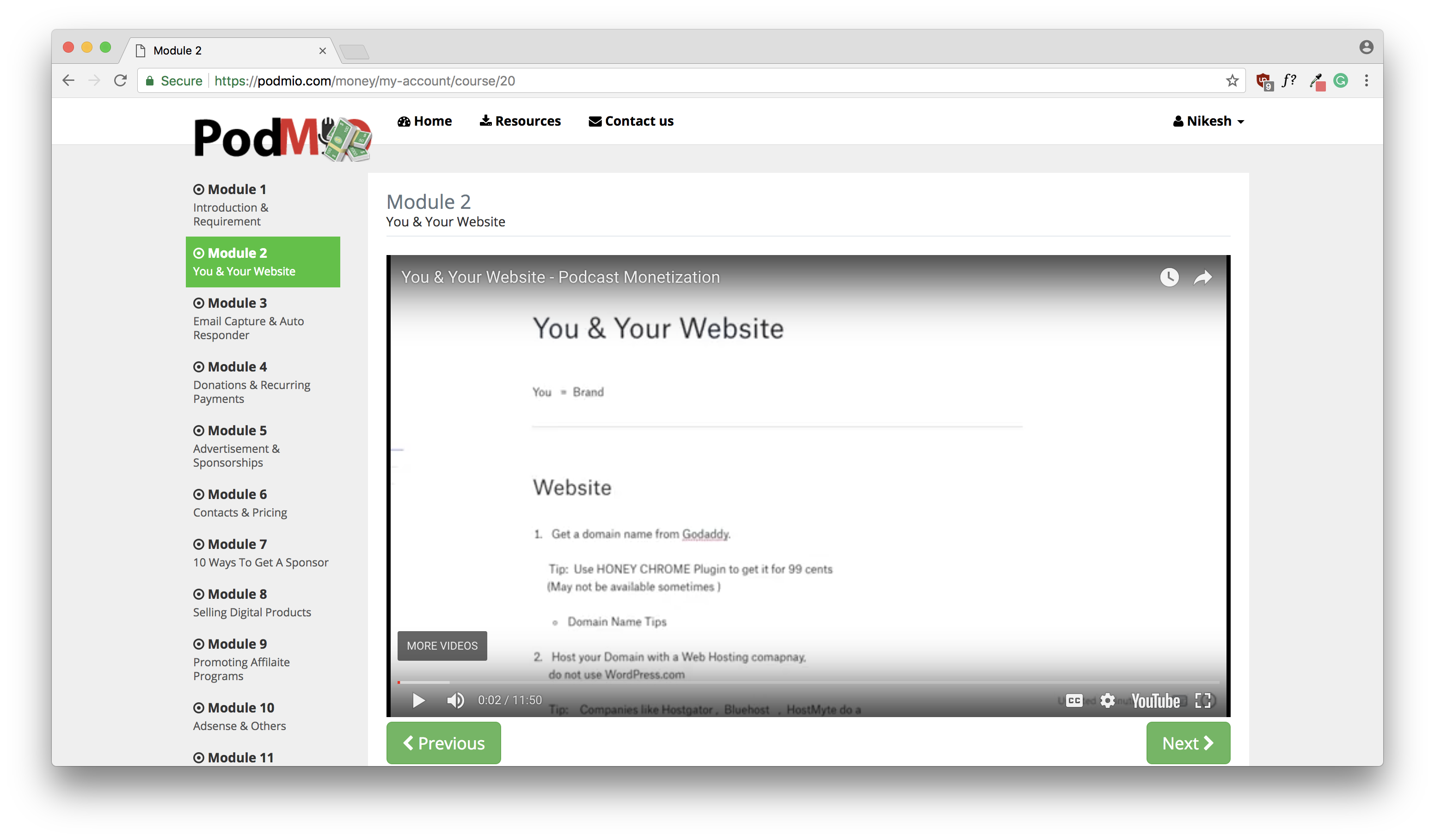 Podcast Monetization Course
