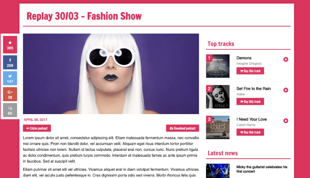 Podcast Website Template